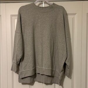 Aerie Gray Crew Neck Sweater